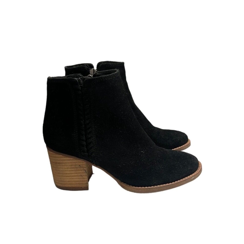 Blondo Nina Waterproof Suede Black Boots Size 4.5